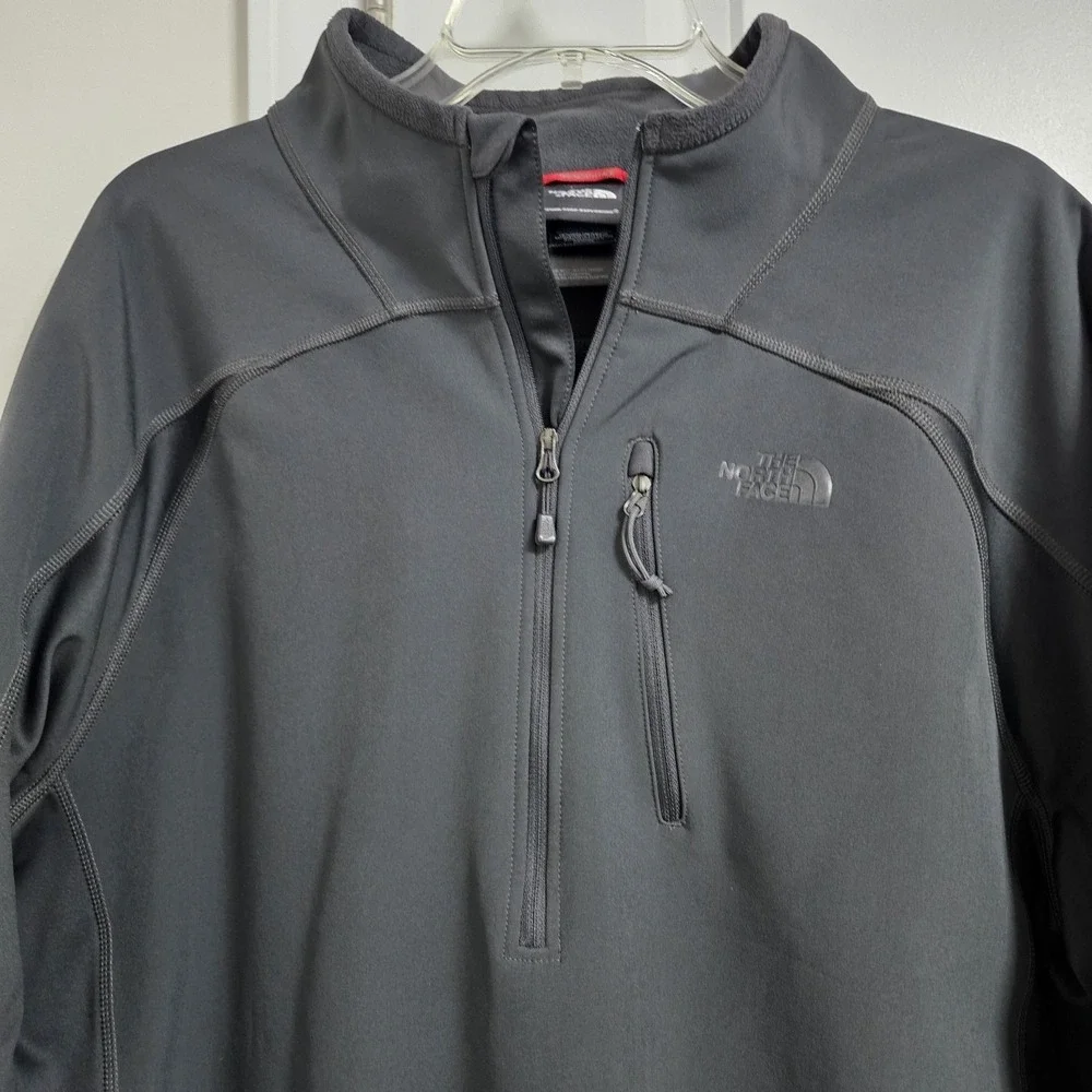 The‎ North Face Flash Dry Top Jacket Men's XL Gray 1/4 Zip Pockets Outdoors EUC